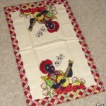 Vintage Black Americana Banjo Man Towel