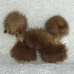 Vintage MINK Poodle Brooch Pin Vintage MINK Poodle Brooch Pin