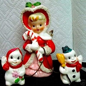 Christmas Girl and Snowmen Christmas Girl and Snowmen