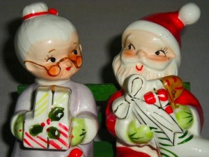 Santa on Bench Santa on Bench