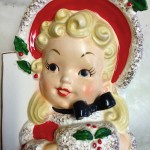 Vintage Napco Christmas Headvase Planter