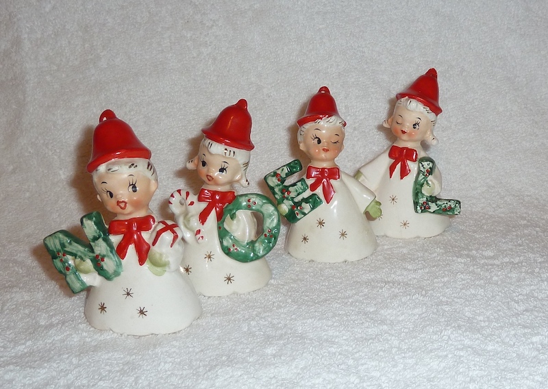 1950s Grimco Japan NOEL Bells Vintage Christmas