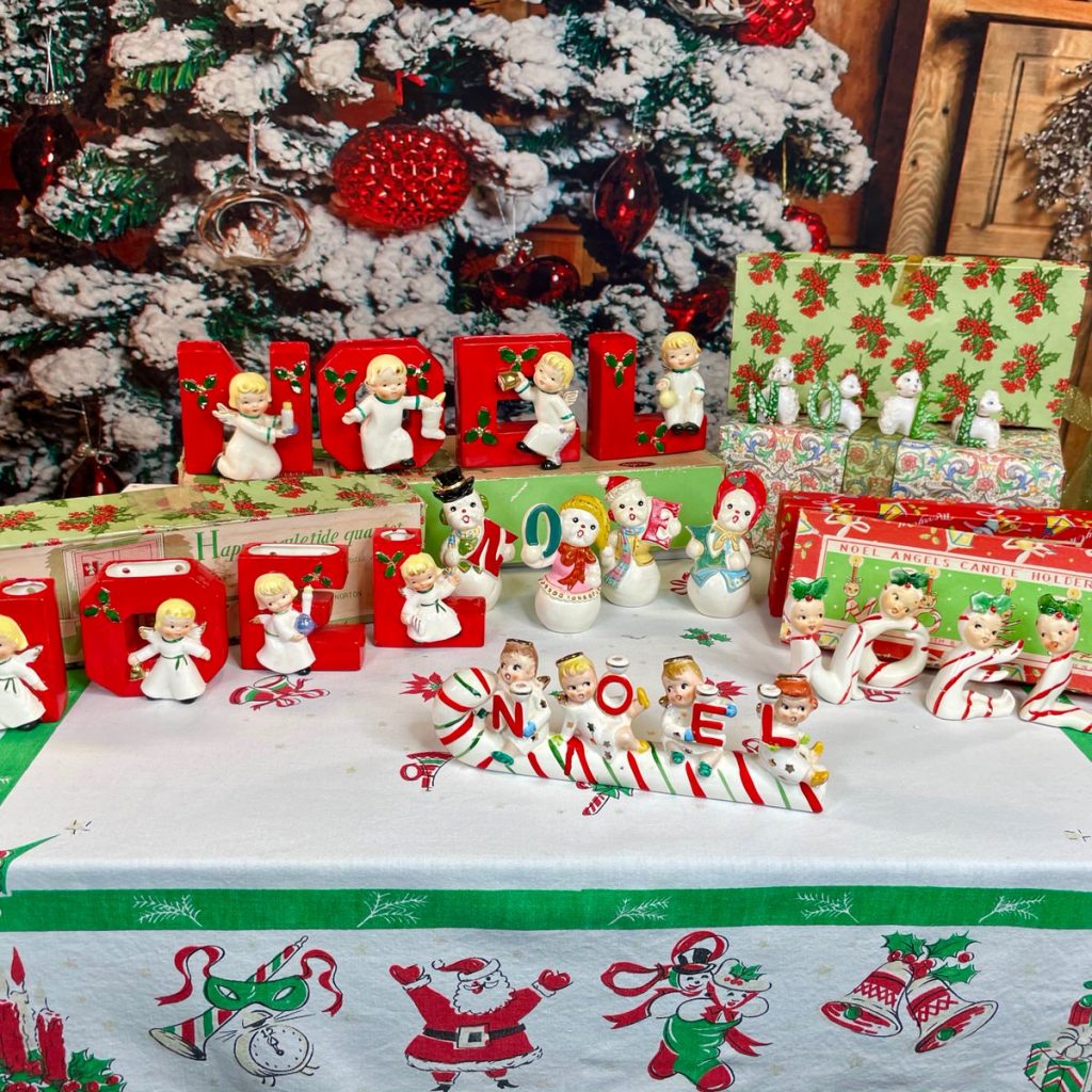 Thrifting Vintage Christmas Noel Sets