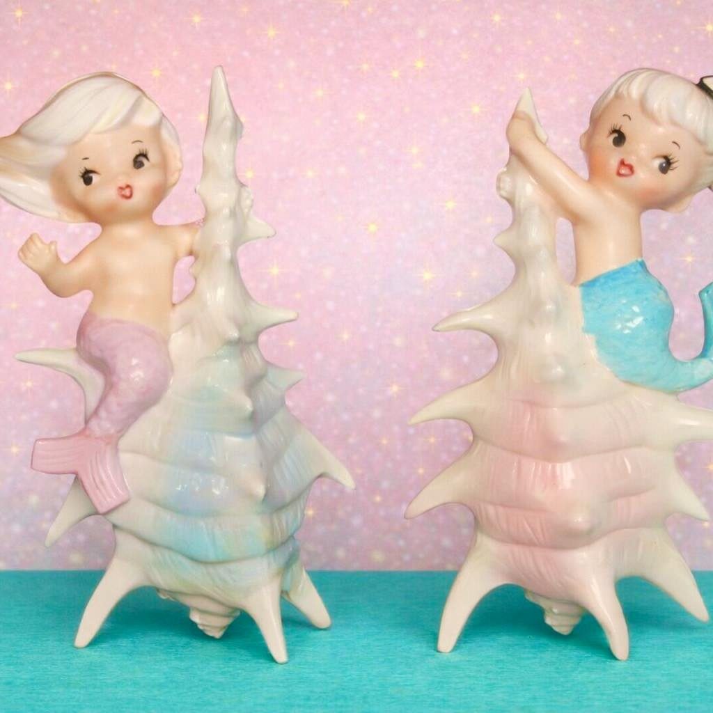 Norcrest Mermaids on Shells 