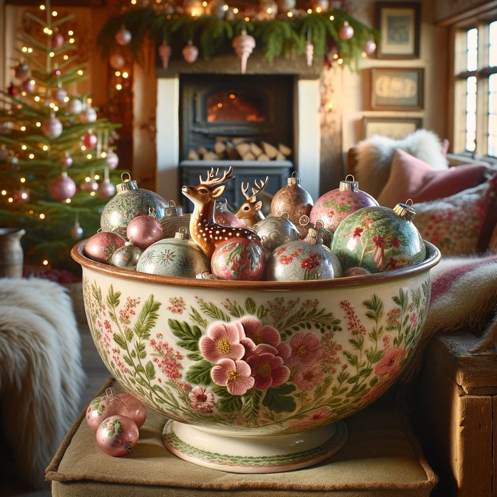 Cottagecore Christmas Vintage Ornaments