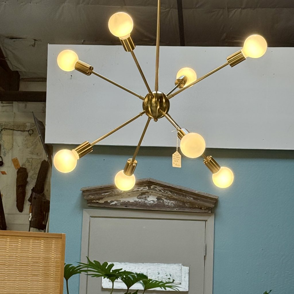 Antique Society Mid-Century Modern Atomic Sputnik Chandelier