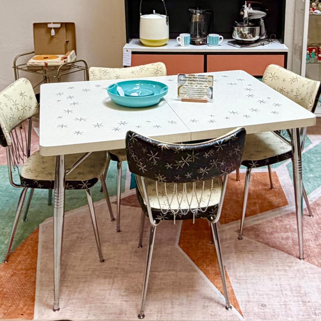 Mid-Century Modern Formica Starburst Table and Chairs