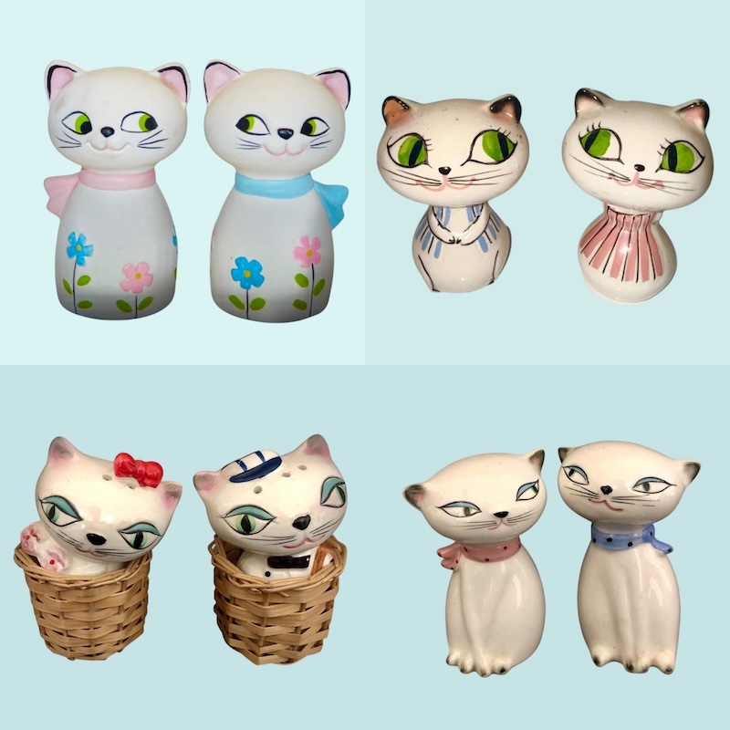 Holt Howard Cozy Kitten Salt and Pepper Shakers 1958 Japan