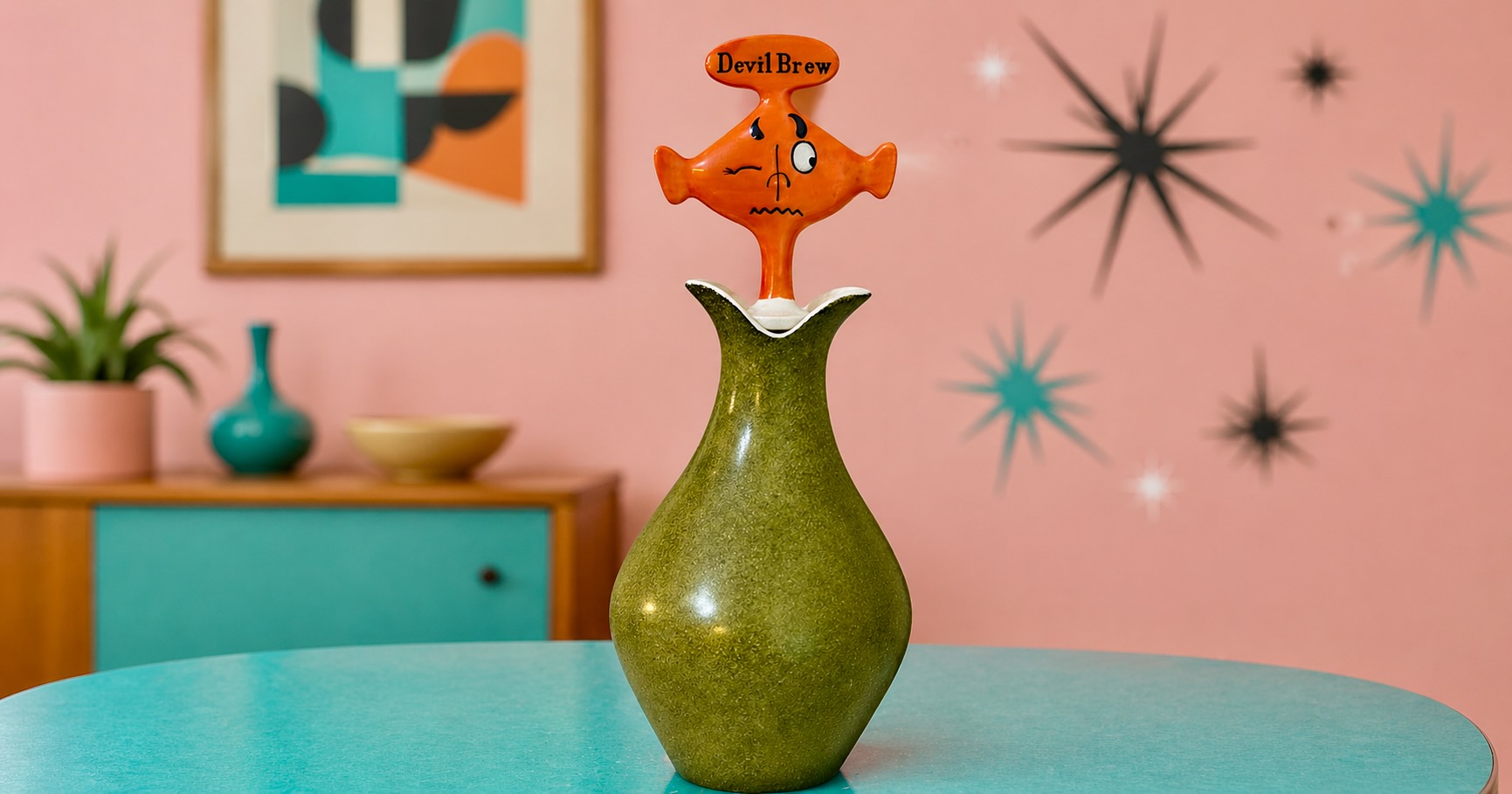 Amazing 1958 Holt Howard “Devil Brew” Gremlin Decanter
